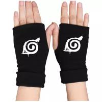 Японские перчатки из аниме Наруто без пальцев / Перчатки для косплея / Naruto /Наруто Акацуке