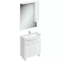 Мебель для ванной ДаниэлаАква Каролина 80 белый глянец хром