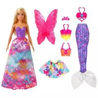 Набор игровой Barbie Дримтопия 3 в 1 кукла+аксессуары, GJK40