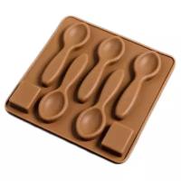 Форма для шоколада Доляна Ложки большие, 5 ячеек