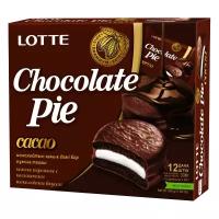 Пирожное Lotte Confectionery Choco Pie Cacao, 336 г, 12 шт. в уп.