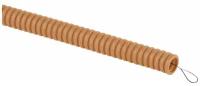 Эра Труба гофрированная легкая ПВХ d20мм с протяжкой сосна (уп.25м) Эра Б0043212