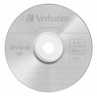 Диск Verbatim DVD-R 4,7Gb 16x shrink, упаковка 10 штук
