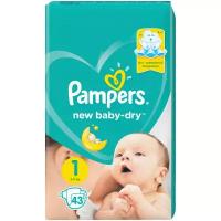 Pampers подгузники New Baby Dry 1 (2-5 кг), 94 шт.