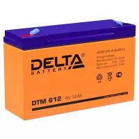 Аккумулятор AGM герметичный тяговый Delta DTM 612 151х50х100 мм 6 V Вольт / 12 Ah Ач