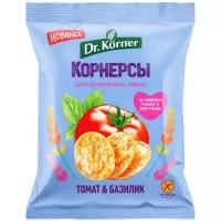 Чипсы Dr.Korner цельнозерновые кукурузно-рисовые с томатом и базиликом, 50 г