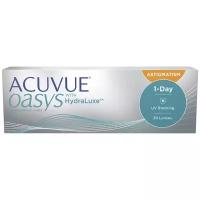 ACUVUE OASYS 1-Day with HydraLuxe for Astigmatism 30 линз В упаковке 30 штук Ось 130 Оптическая сила цилиндра -0.75 Оптическая сила 0 Радиус кривизны 8.5