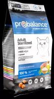 Probalance д/кошек Adult Sterilized, с курицей, мешок 10 кг