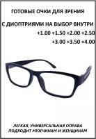 Очки корригирующие для зрения, очки для чтения PD62-64, +1.50
