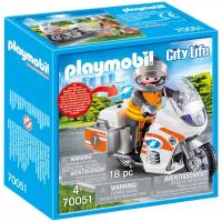 Набор с элементами конструктора Playmobil City Life 70051 Мотоцикл