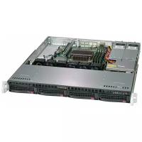 Сервер Supermicro SuperServer 5019C-M без процессора/без ОЗУ/без накопителей/количество отсеков 3.5" hot swap: 4/LAN 1 Гбит/c