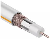 Коаксиальный кабель REXANT (01-2401) SAT 50м+CU/CU 75 Ом, 100м белый