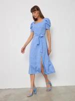 Платье-футляр Brandberry, повседневное, классическое, полуприлегающее, миди, размер 46, синий