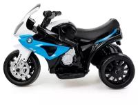 Электромотоцикл КНР BMW S1000 RR, кожаное сидение, цвет синий