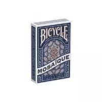 Bicycle игральные карты Mosaique 54 шт. синий/белый