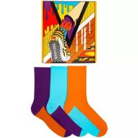 Носки, Tatem Socks, "Яркие и сочные", размер 36-40, 3 пары