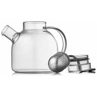 Чайник заварочный с сито-фильтром Walmer Future, 0.8 л, цвет прозрачный