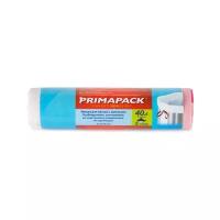 Мешки для мусора Prima Pack с завязками особопрочные 40 л, 12 шт., белый