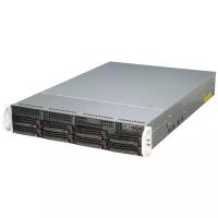 Сервер Supermicro SuperServer 6028R-WTRT без процессора/без ОЗУ/без накопителей/количество отсеков 3.5" hot swap: 8/LAN 10 Гбит/c