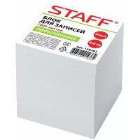STAFF блок для записей проклеенный 8х8 см 1000 листов, белизна 90-92%, 120382 белый