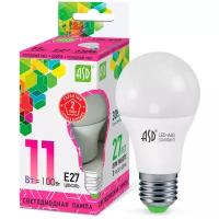 Лампа светодиодная ASD, LED-A60-STD 11ВТ 230В Е27 6500К 990ЛМ E27, 11Вт, 6500К