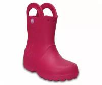 Сапоги резиновые Crocs Rain Boot K Candy Pink (EUR:24-25)