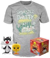 Набор Фигурка+Футболка Funko POP and Tee: Looney Tunes: Sylvester & Tweety (M) 46988