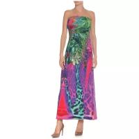 Платье 22 Maggio. размер 48, зеленый/фиолетовый