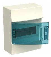 Распределительный шкаф ABB Mistral41, 8 мод, IP41, навесной, термопласт, зеленая дверь, 1SPE007717F0321