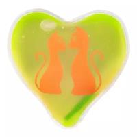 Грелка солевая Дельта-Терм Сердечко, цвет зеленый