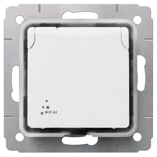 Legrand (Легранд) Выключатель влагозащищенный IP 44 белый, Cariva (комплект 10 шт.) 773609