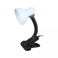 Лампа офисная Ultraflash UF-320 C01 (12361), E27, 60 Вт, цвет арматуры: черный, цвет плафона/абажура: белый