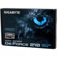 Видеокарта GIGABYTE GeForce 210 520MHz PCI-E 2.0 1024MB 1200MHz 64 bit DVI HDMI HDCP rev. 6.0