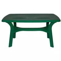 Стол прямоугольный пластиковый Премиум 130-0014, 1400х850х728мм, цвет темно-зеленый