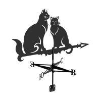 Флюгер Кот и кошка