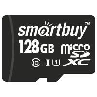 Карта памяти SmartBuy microSDXC Class 10 UHS-I U1 128GB + SD adapter
