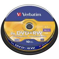 Диск DVD+RW Verbatim 4.7Gb 4x