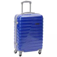 Легкий чемодан из поликарбоната большой на колесах в Москве, Тевин, Голубой 0049, L+ 120 л (30 дюймов)