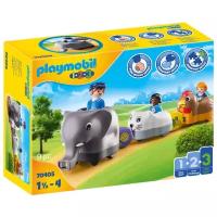 Конструктор Playmobil 1-2-3 70405 Поезд животных