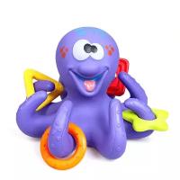 Игрушка для ванной Fancy Baby Веселый осьминог (BATH4) фиолетовый