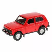 Модель Lada 4x4 красная 12см Технопарк металл. инерц, откр. двери и багажник