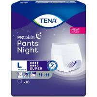 Трусы впитывающие TENA Pants Night Super, L, 100-135 см, 10 шт