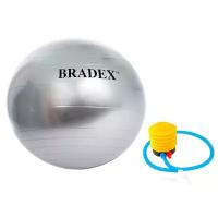Bradex Мяч для фитнеса Фитбол-85 с насосом Серый