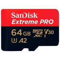 Карта памяти SanDisk Extreme Pro microSD 64GB