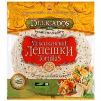 Delicados Лепешки Tortillas пшеничные мультизлаковые бездрожжевые, 400 г, 6 шт. в уп