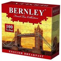 Чай черный Bernley English breakfast в пакетиках, 100 шт., 1 уп