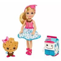 Кукла Barbie Челси и сладости, в голубой юбке, FDJ11