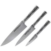 SBA-0220/Y набор из 3-Х кухонных ножей SAMURA BAMBOO