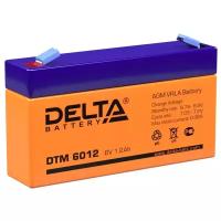 Аккумулятор AGM герметичный тяговый Delta DTM 6012 97х24х52 мм 6 V Вольт / 1,2 Ah Ач