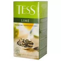 Чай зеленый Tess Lime в пакетиках, 25 шт., 1 уп